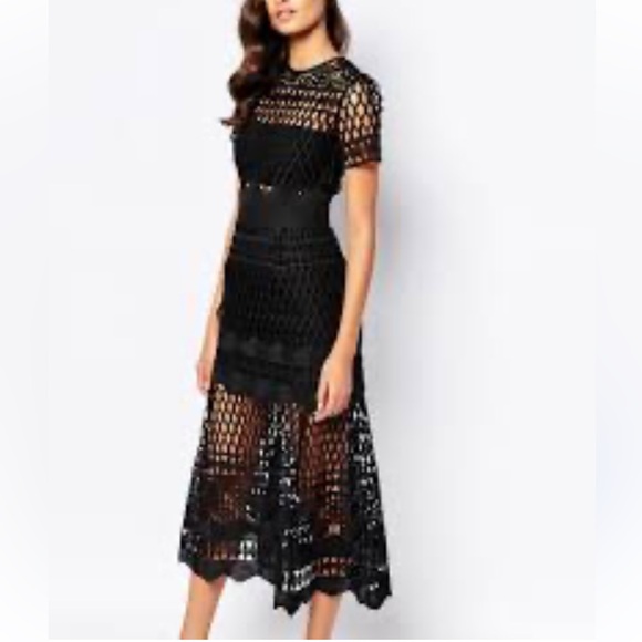 Self Portrait Cutwork Layered dress size 0 NWT - Picture 2 of 11
